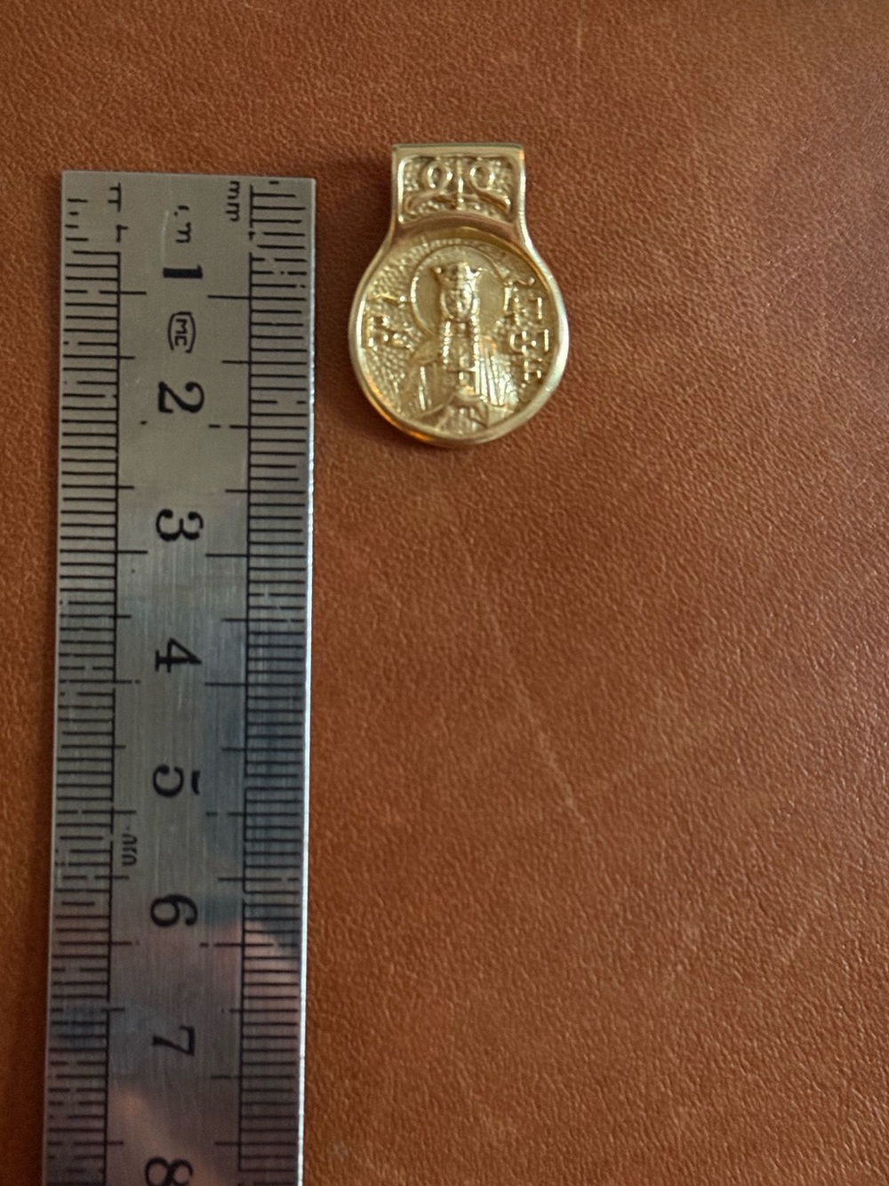 14K solid gold pendant